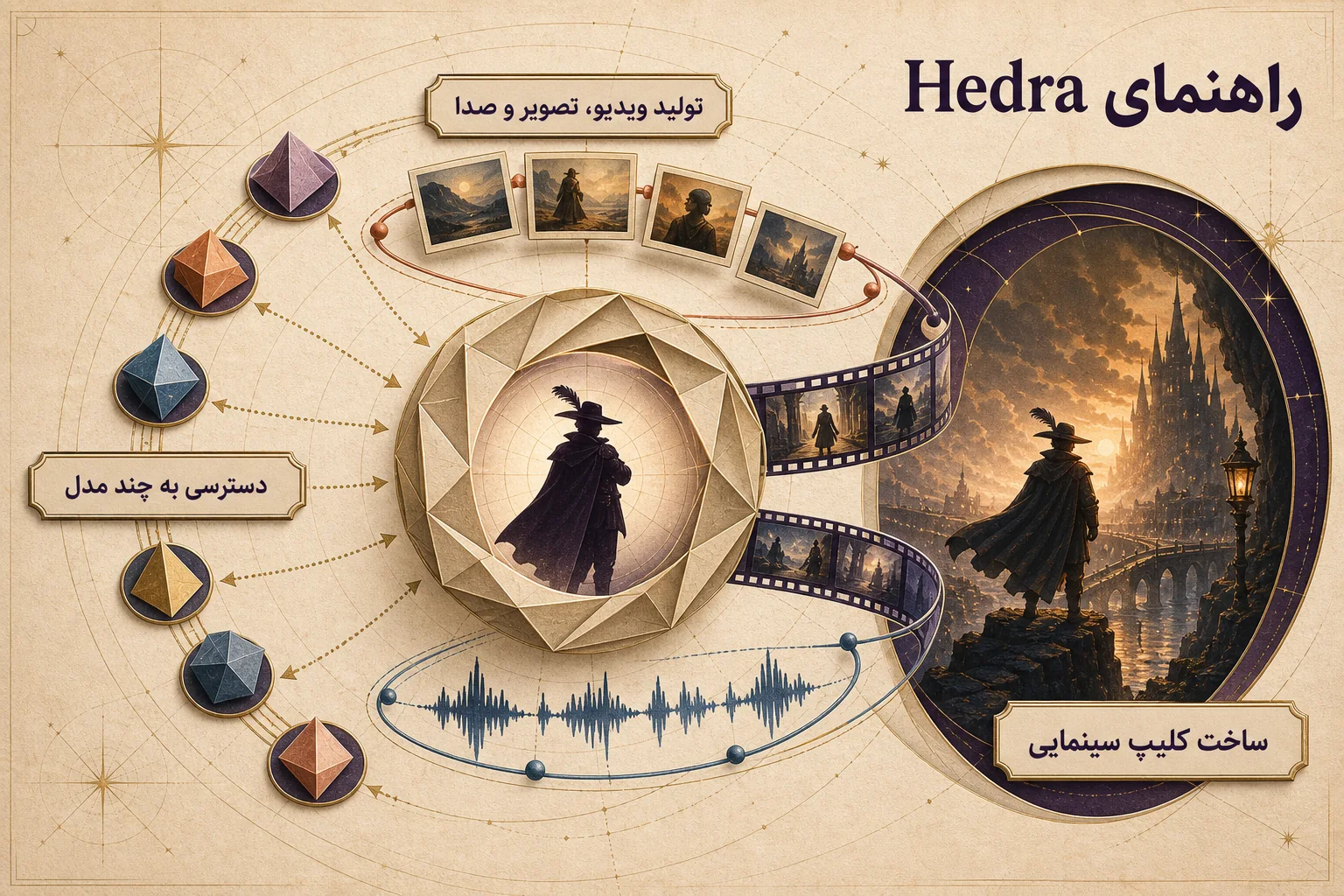 اینفوگرافیک راهنمای انتخاب و استفاده از Hedra Creator