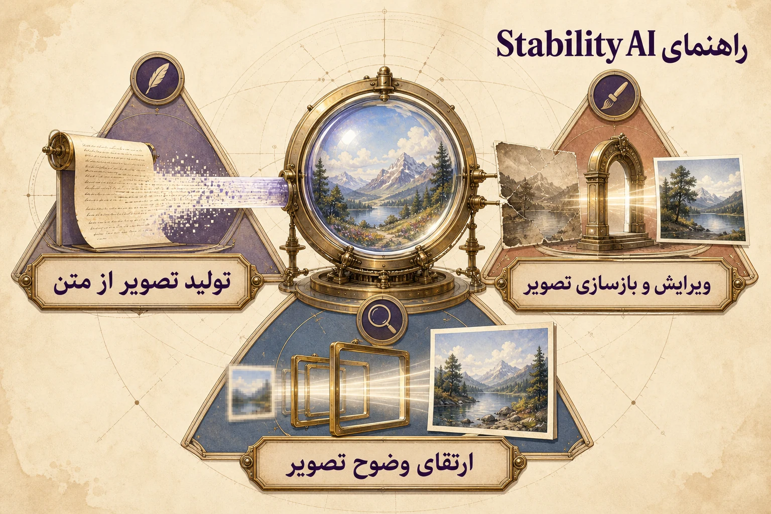 اینفوگرافیک راهنمای انتخاب و استفاده از Stability AI Standard