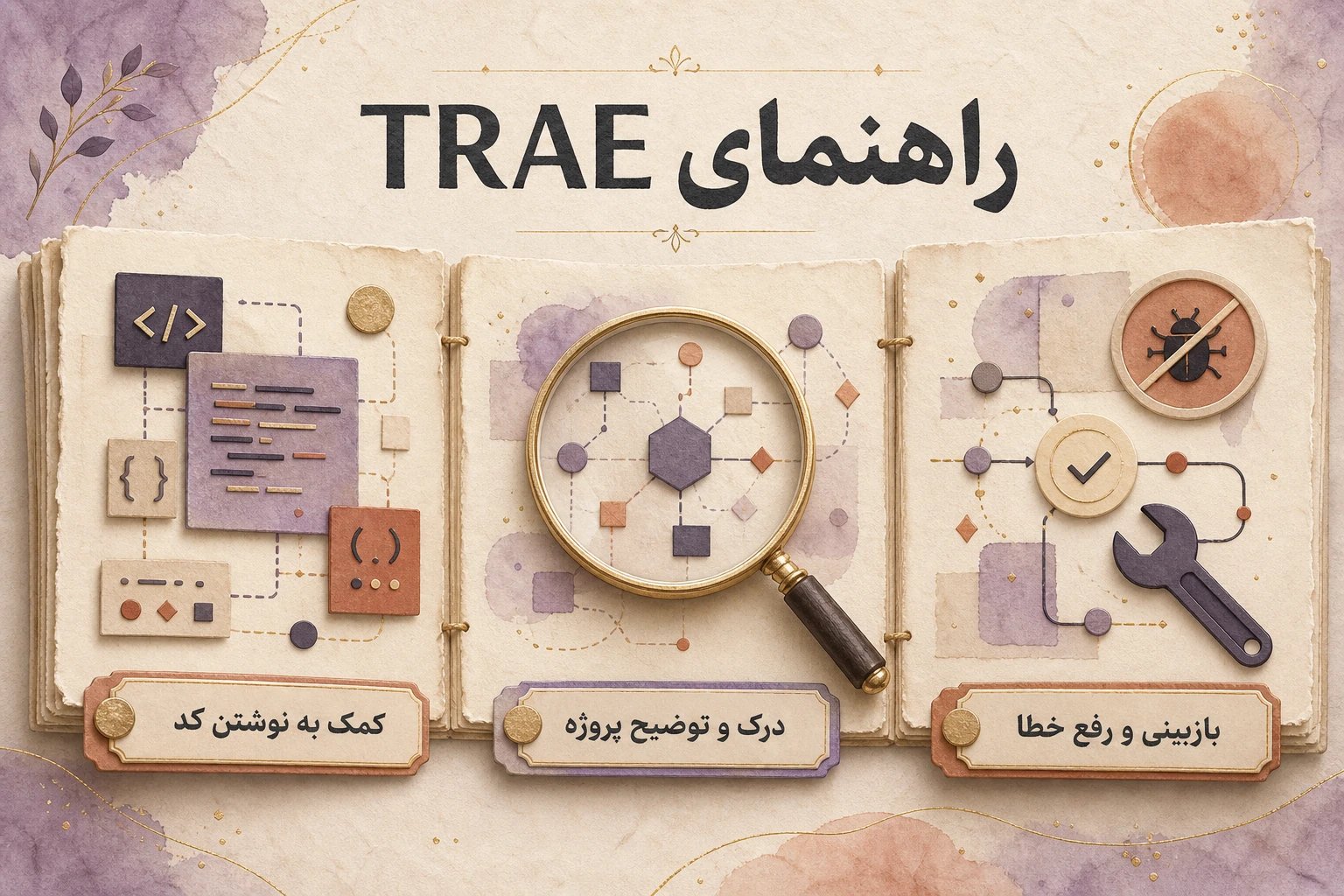 اینفوگرافیک راهنمای انتخاب و استفاده از TRAE Lite